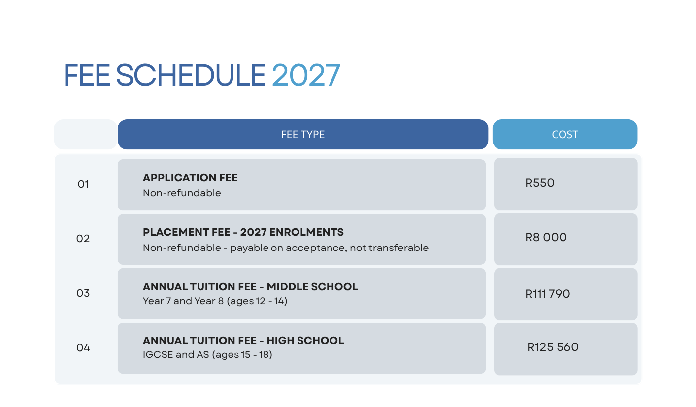 2027 Fee Schedule